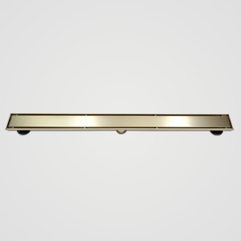 Oceanic, 2-in-1 Flat & Tile-in Cover, 36” Linear Shower Drain, Base and Grate Made of Marine-Grade Stainless Steel 316, Satin Finish, Kit Includes: Hair Strainer, Key, Leveling feet.