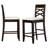 Jeanine Upholstered Microfiber / Microsuede Counter Stool with Solid Wood Frame-1232390578-1232390579