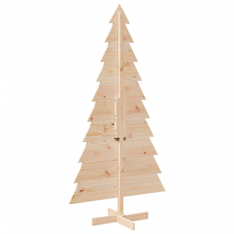 Wood Holiday Shaped Ornament, 180cm H x 92cm W x 50cm D, Brown