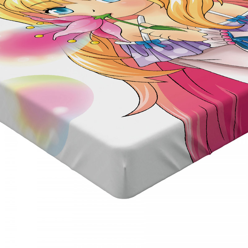 Drap-housse pour bulles gonflables anime manga fille, Drap-housse de taille simple
