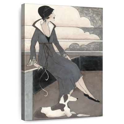 Shuttleworth Art Deco Lady With Dog