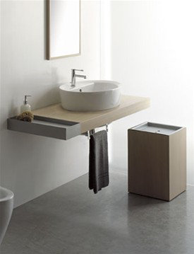 Line Metal Bathroom Shelves