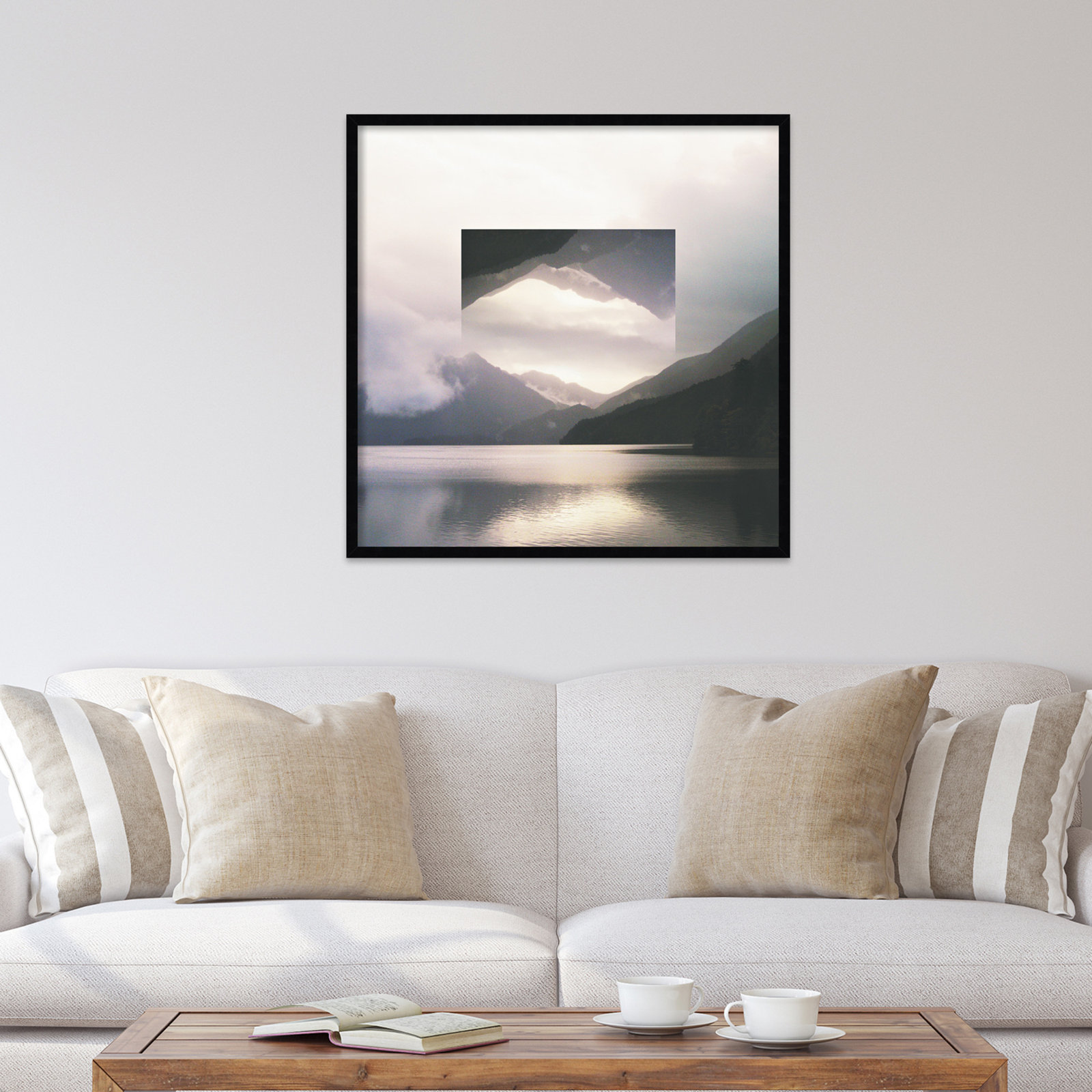 Reflected Landscape II Photo Print, Black, 33" H x 33" W x 1" D