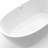 61 Inch Freestanding Solid Surface Soaking Bathtub