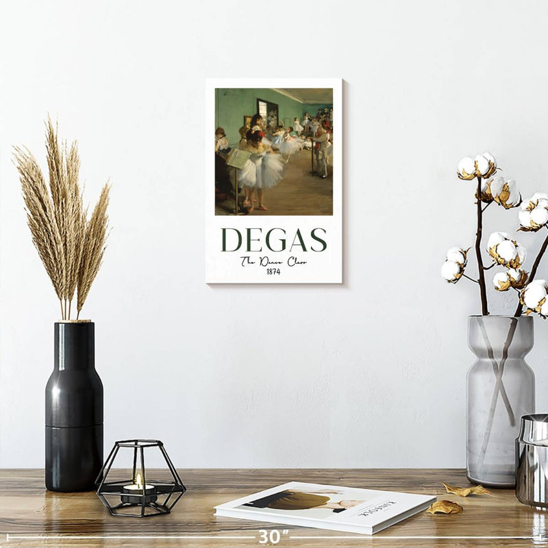 Affiche d'exposition The Hollifield Class 1874 Degas, H 12 po x l 8 po