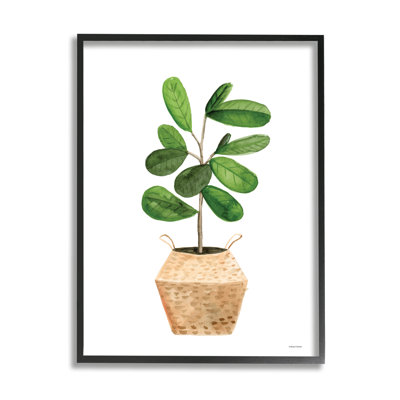 " Round Green Leaves Planter " by Rachel Nieman