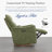 Dual-Motor Glider Swivel Power Recliner With Power Headrest And Removable Lumbar Pillow-797126522