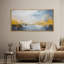 «Minimal Landscape Abstract Texture Effect Gold and Blue Horizon Landscape», reproduction d'art sur toile-111176164-98042287
