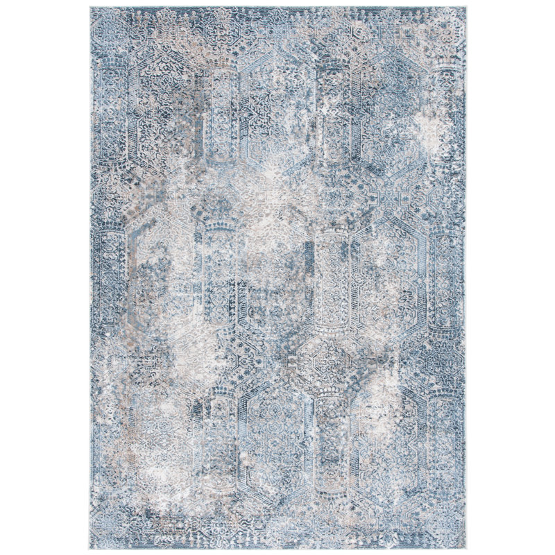 Blouncie Performance Geometric Rug, Rectangle 5'3" x 7'6"