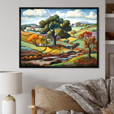 Peinture d'automne «Mountain Beauty Serenity»