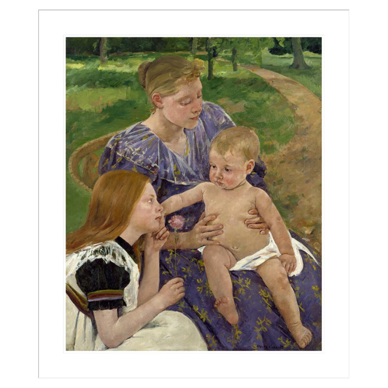 «The Family» par Mary Cassatt, impression giclée sur cadre, H 39,36 po x l 33,5 po