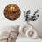 Wooden Rock Garden Wall Clock Unique Design
