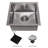 ZLINE 15 in. Boreal Undermount Single Bowl Satin Stainless Steel Bar Kitchen Sink (SUS-15S)