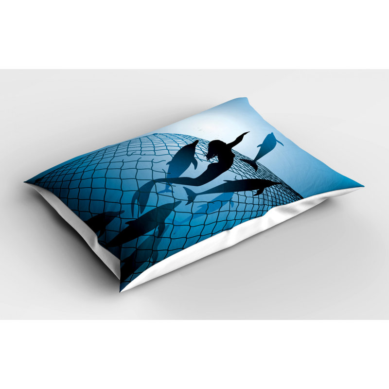 Dolphin Polyester Sham Set, King