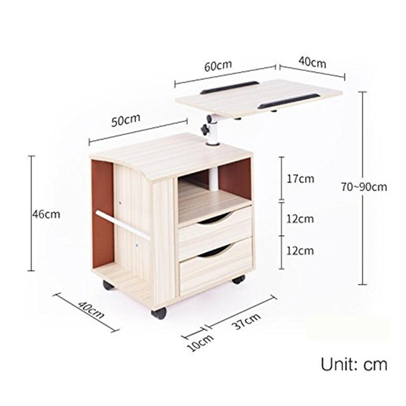 Nicha 50cm W Solid + Manufactured Wood Bedside Table