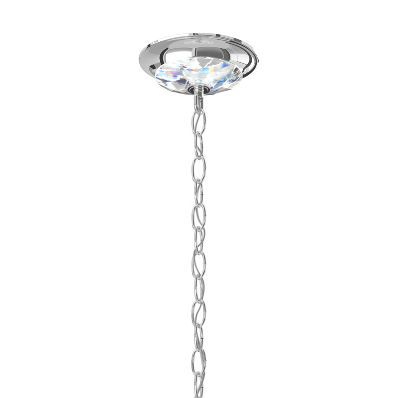 Chrysalita 6 - Light Glass Chandelier, Spectra Crystal Clear