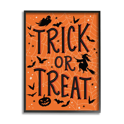 Toile d'araignée «Trick or traiter» par Nina Seven - impression sur toile