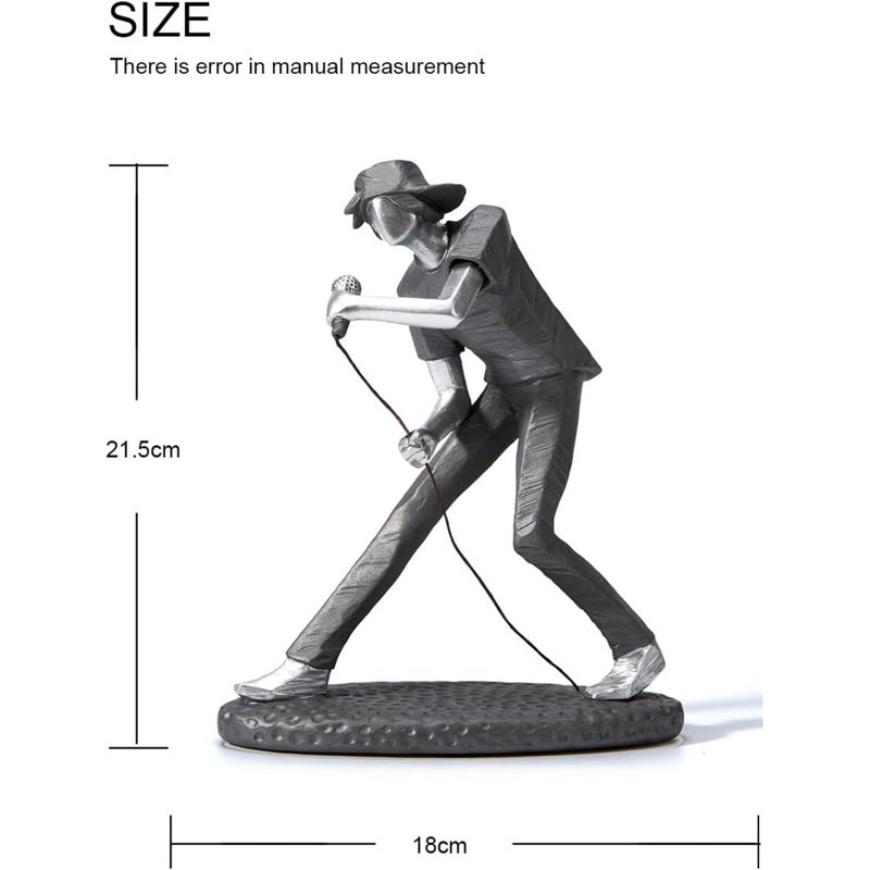 Music Decor Statue Musicien Figurine Piano Sculpture Cadeaux Home Arts Polyrésine 8,5 pouces