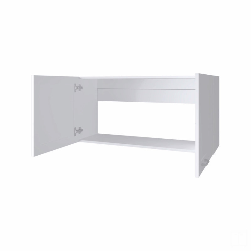 Kitchen Wall Cabinet With 2 Doors, White