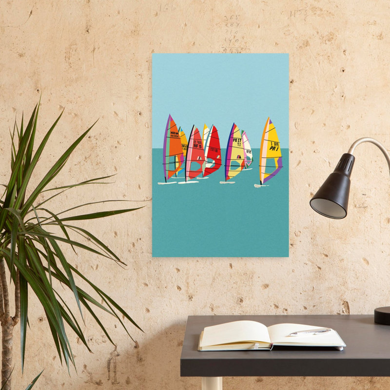 Art contemporain, art de plage, H 24 po x l 16 po