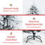 Arbre de Noël enneigé 4,5 pi.-838026508
