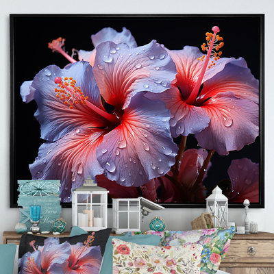 " Purple Hibiscus Modern Blooming I "