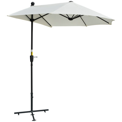 Parasol de patio 6,6 x 6 pi avec auvent double face, gris foncé