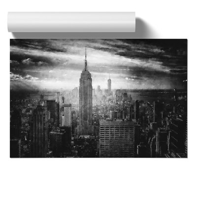 New York Skyline Painting - Frameless Print