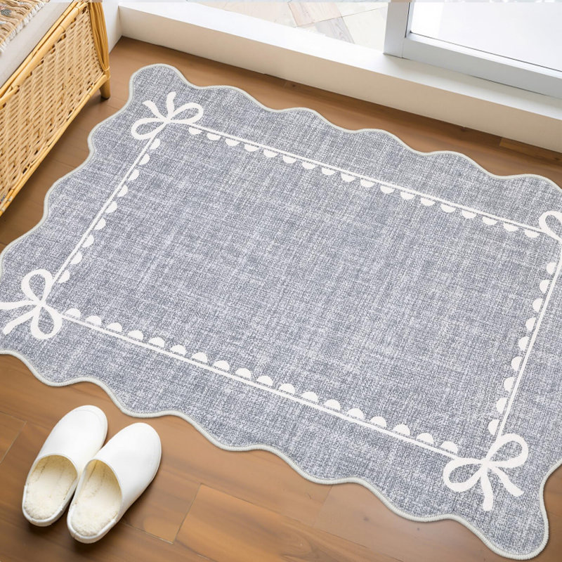 Rectangle Area Rug, Gray, 60*180cm