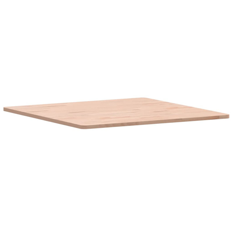 Vidaxl Table Top Square Solid Wood Beech, 70cm H x 70cm W x 1.5cm D, Natural