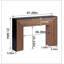 Console 47 po en bois moderne, table d'entrée, table de canapé - Design rustique et contemporain