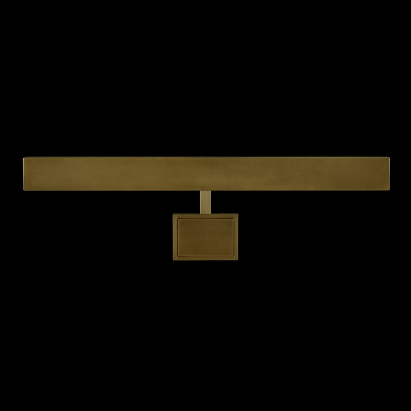 Dimmable Wall Mounted Picture Light, Antique Brass