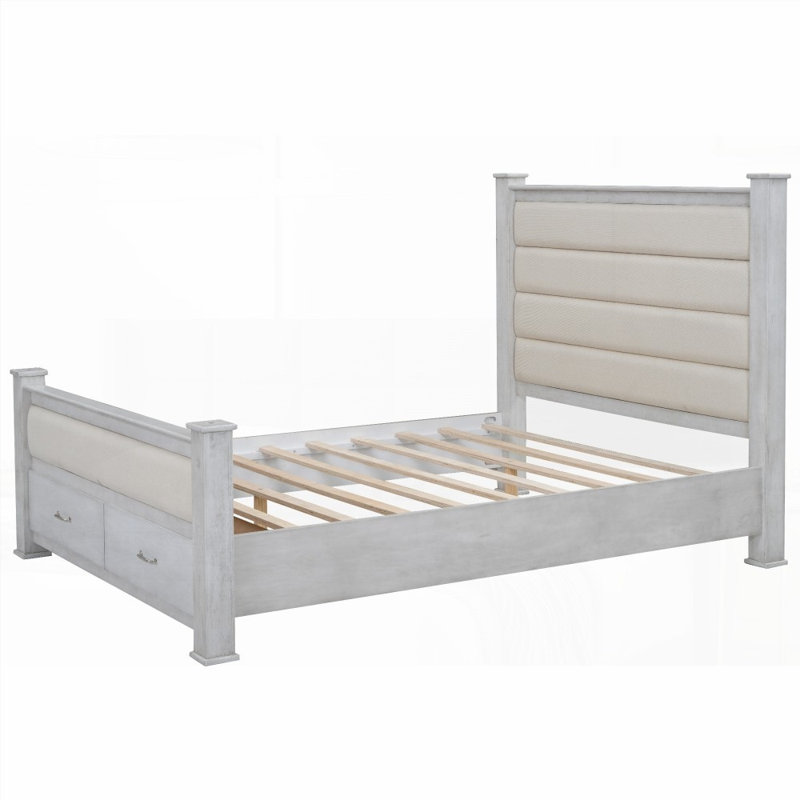 Lit plateforme grand format en bois - Aucun sommier requis, robuste et amp; Intemporel