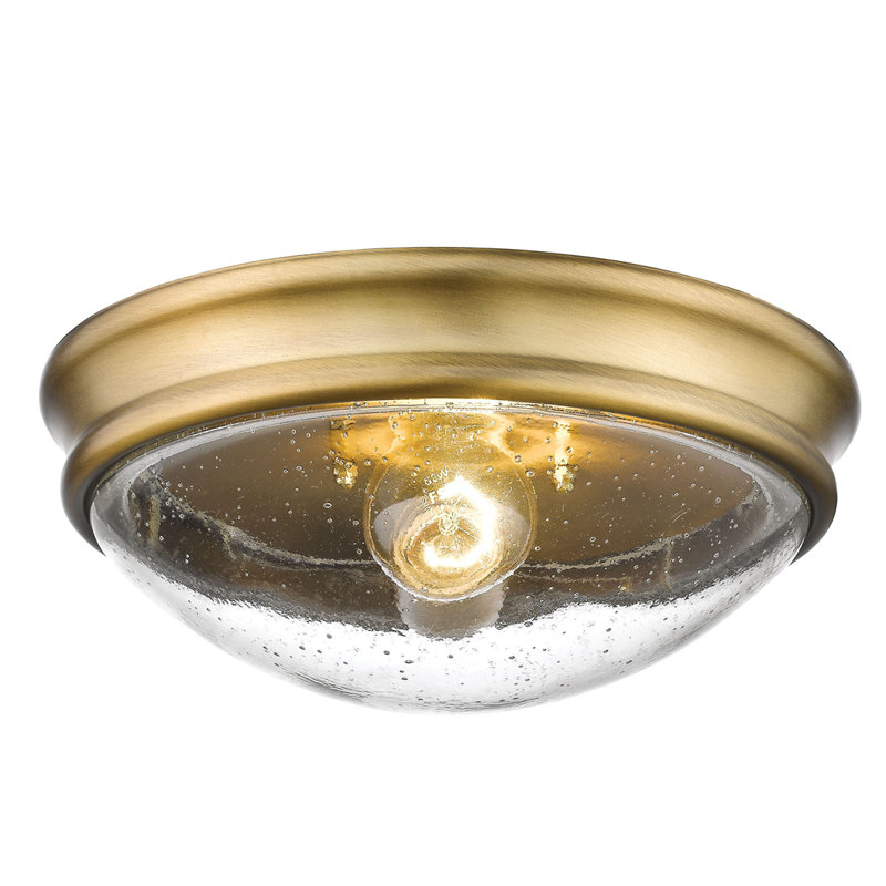Plafonnier encastré circulaire simple 1 lumière 10 po Scarlett, Bronze héritage