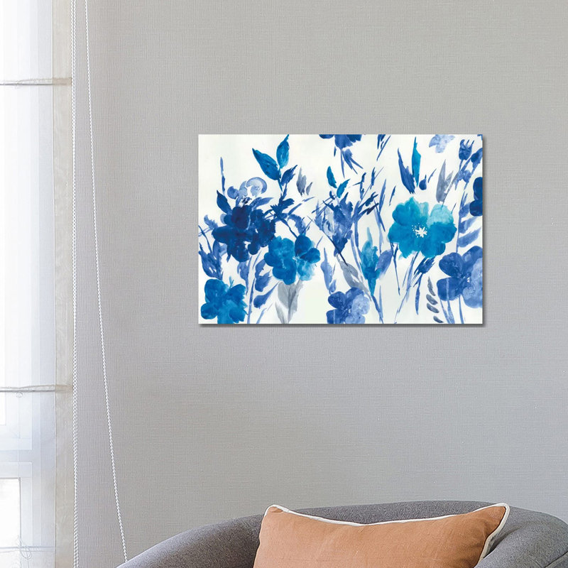 Blue Meadow 1 Piece Wrapped Canvas Painting, 66.04 cm H x 45.72 cm W x 3.175 cm D