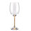 Sparkles Home | Ensemble de verres à vin Vetrina 6 verres en cristal | Tige en strass | Rose