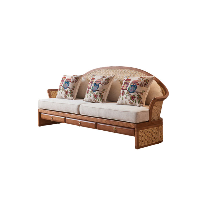 Chinese Solid Wood Lounge Sofa - Stylish & Durable