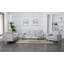 Chaise d'appoint gris clair avec pieds en métal
