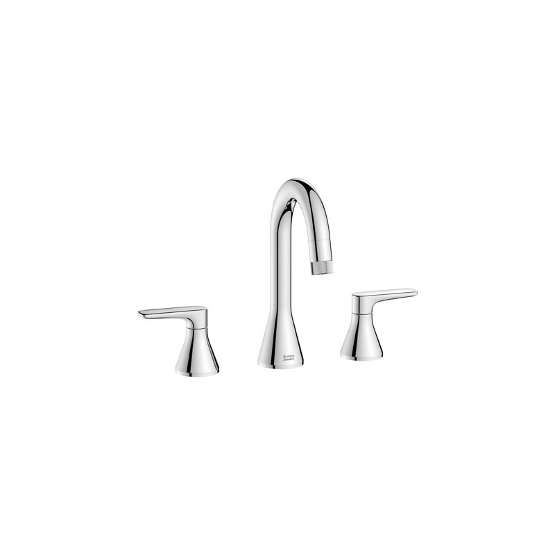 Widespread 2-handle Bathroom Faucet with Drain Assembly, Chrome