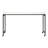 Multipurpose Over The Bed Desk With Adjustable Height, Metal Legs With Casters, Overbed Table 1Pc, Laptop Table For Bed, Breakfast Table-1513046140