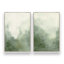 Muted Forest Shadows Set of 2 Canvas Prints in a White Frame, 48" x 32"-1298161144-1298161138