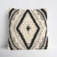 Cyan Geometric Wool Throw Pillow-606008603-617329945