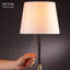 Lampe sur pied Oxted Classic, abat-jour en lin élégant, interrupteur à chaîne, poignée dorée luxueuse, design minimaliste moderne - parfait pour le salon, la chambre à coucher, le bureau-1659621465