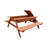 Cedar Picnic Table With Large Storage Compartment