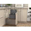 Poubelle coulissante simple LEGRABOX 32 pintes, gris Orion/noyer, avec fermeture amortie BLUM pour armoires basses sans cadre de 12 pouces