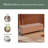 Upholstered Button Tufted Storage Ottoman, PU