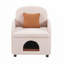 Fauteuil rembourré avec coussin lombaire