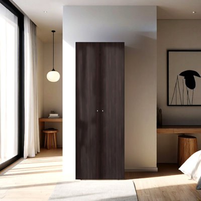 Armoire, 2 portes, 4 tablettes