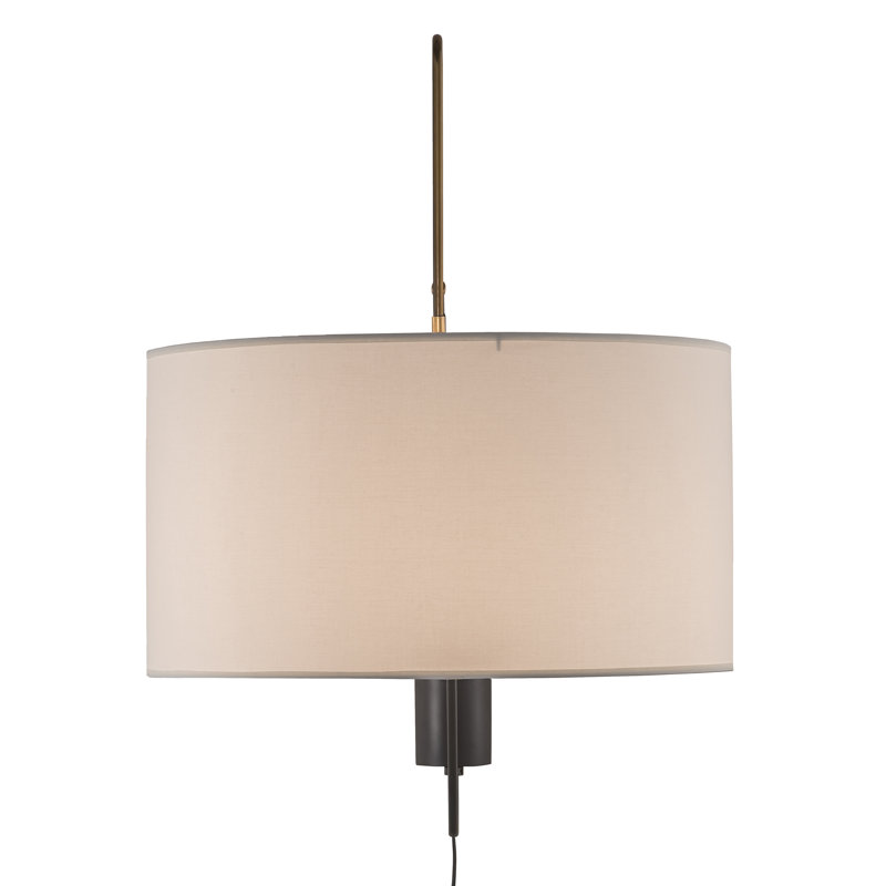 1 - Light Swing Arm, Brass Tint, 38.5" H x 22" W x 73" D