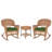 Starner 2 - Person Patio Conversation Set with Cushions-248589667-248589694